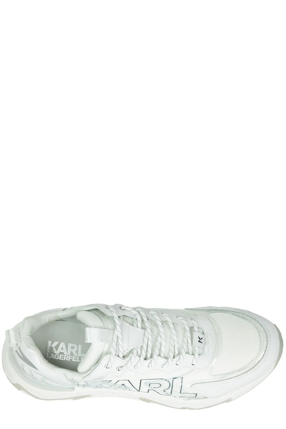 Karl Lagerfeld Logo Print Lace-Up Sneakers