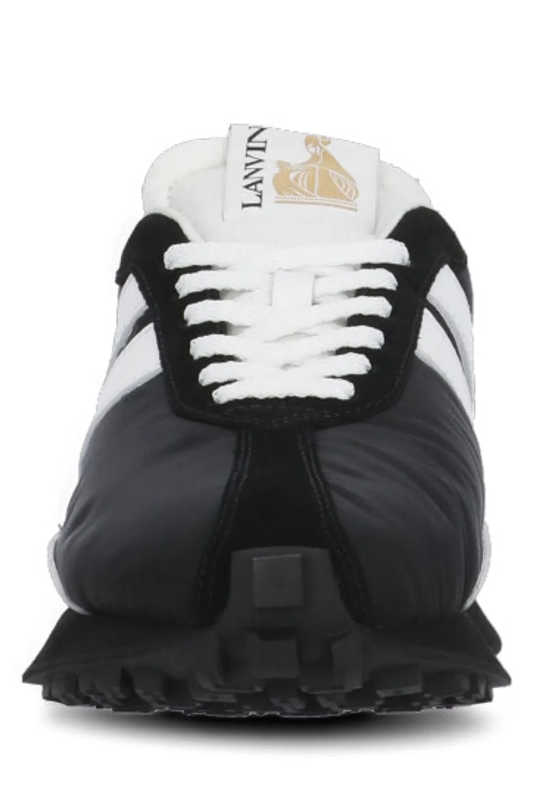 Lanvin Bumpr Logo Patch Lace-Up Sneakers