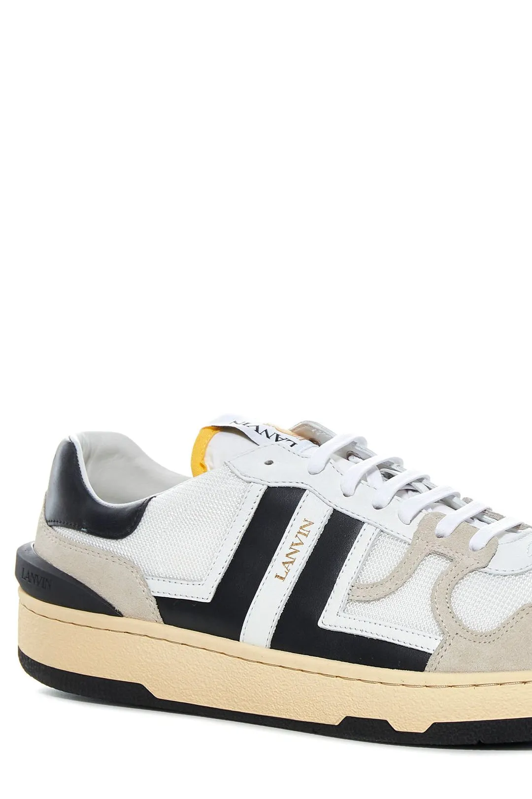 Lanvin Panelled Lace-Up Sneakers