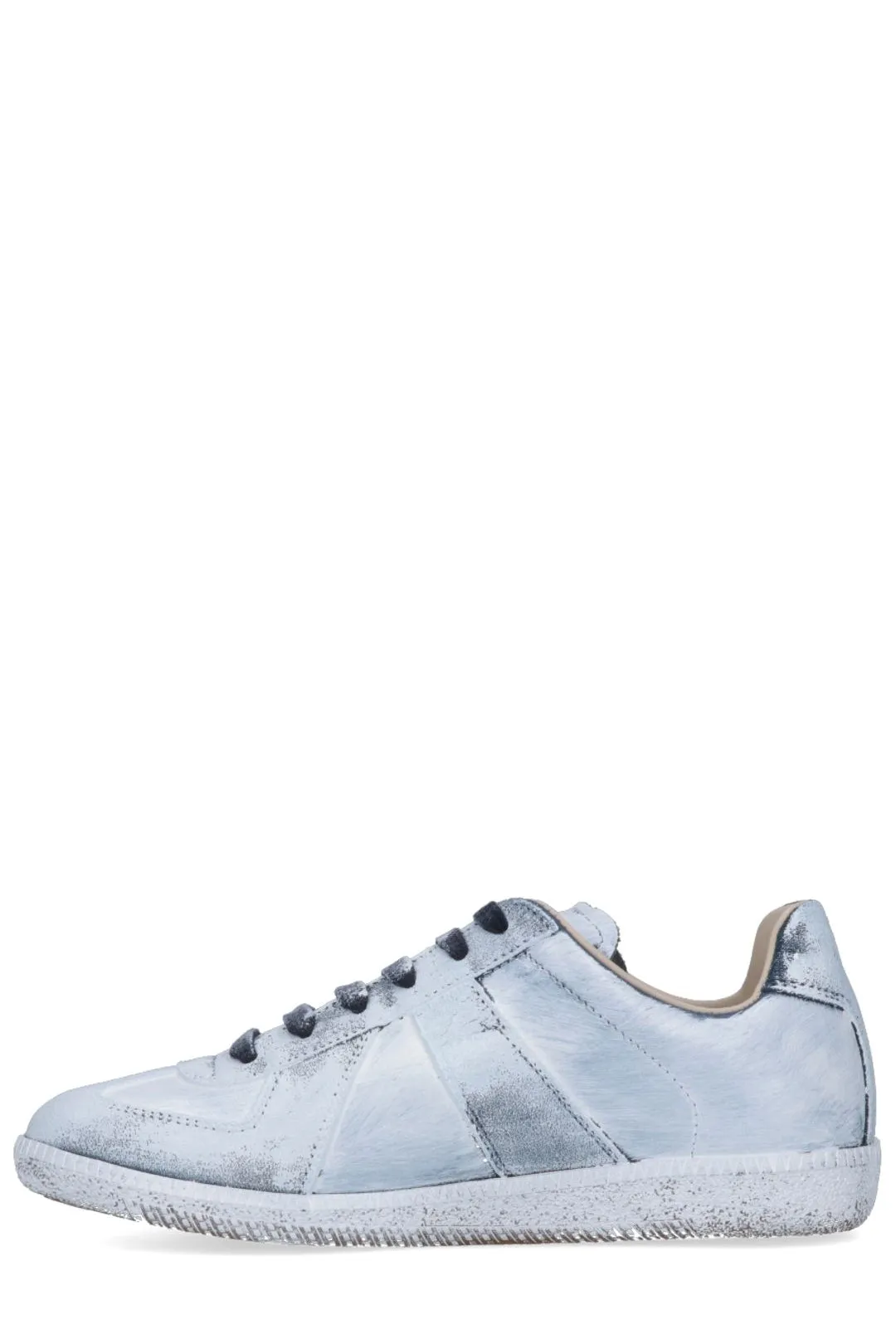 Maison Margiela Paint Effect Lace-Up Sneakers