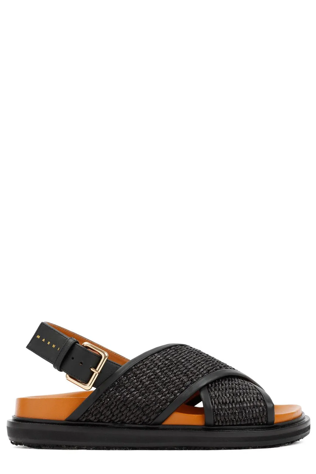 Marni Fussbett Cross-Strap Sandals