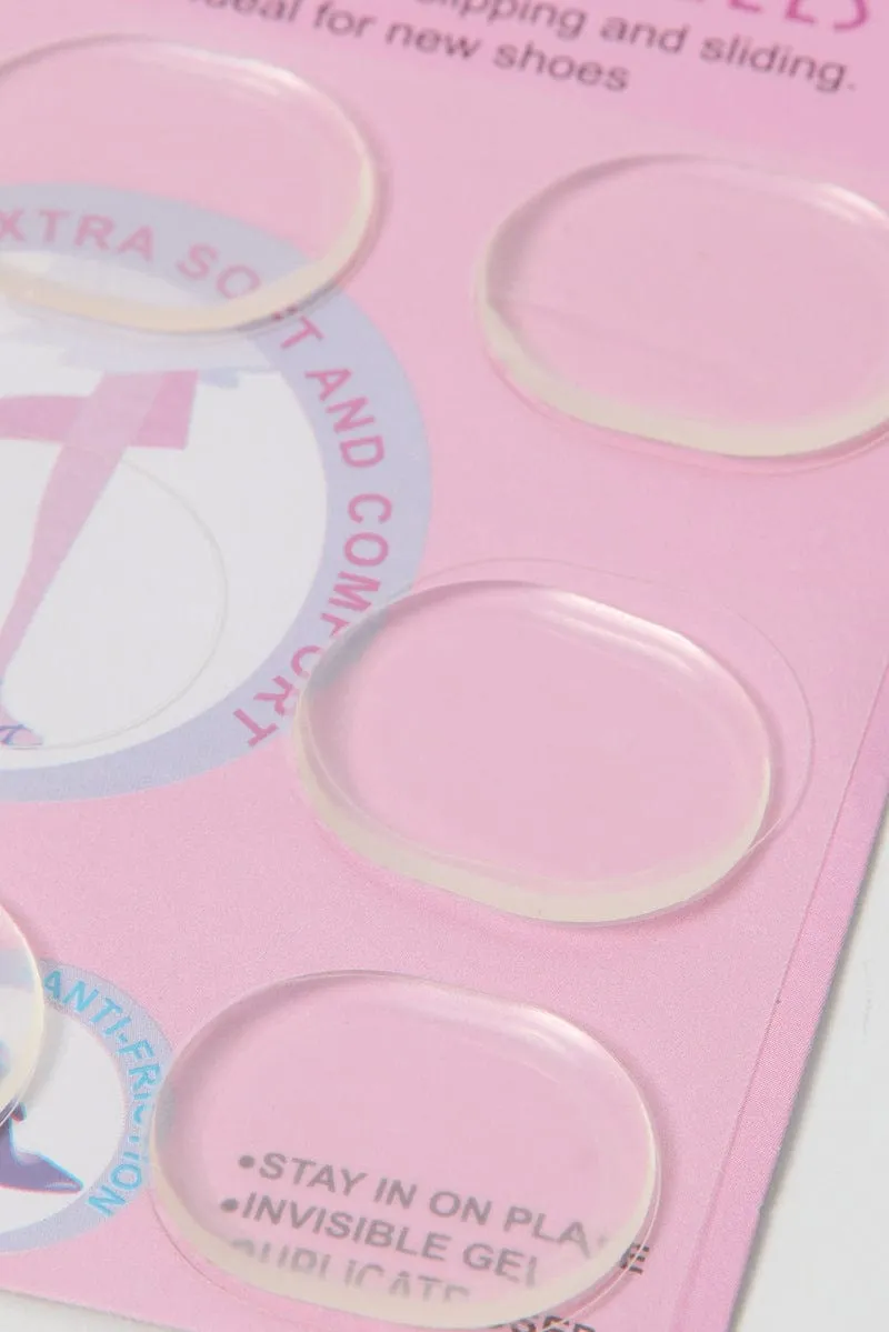 Metallic Silicone Heel Cushion Pads