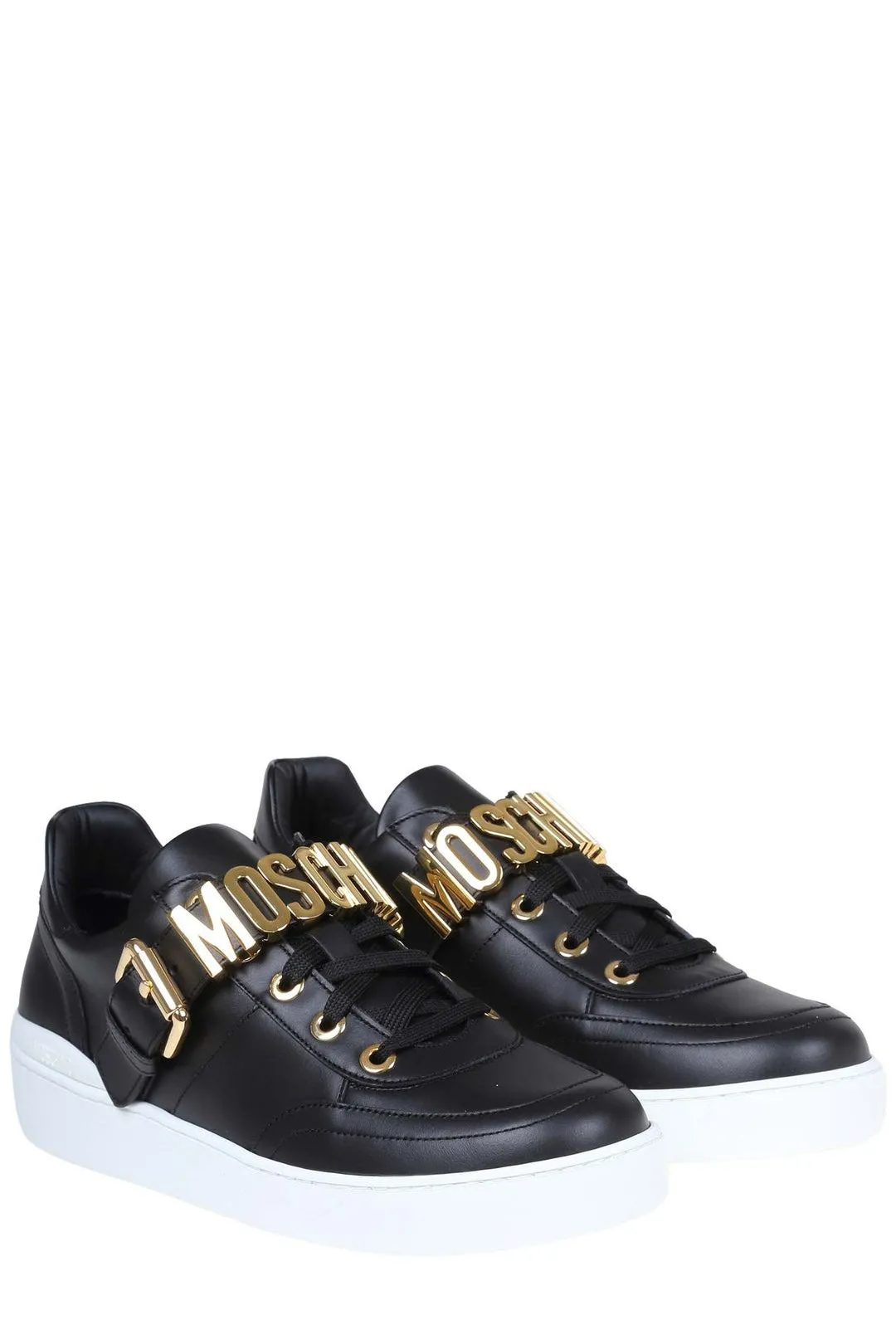 Moschino Lettering Logo Lace-Up Sneakers