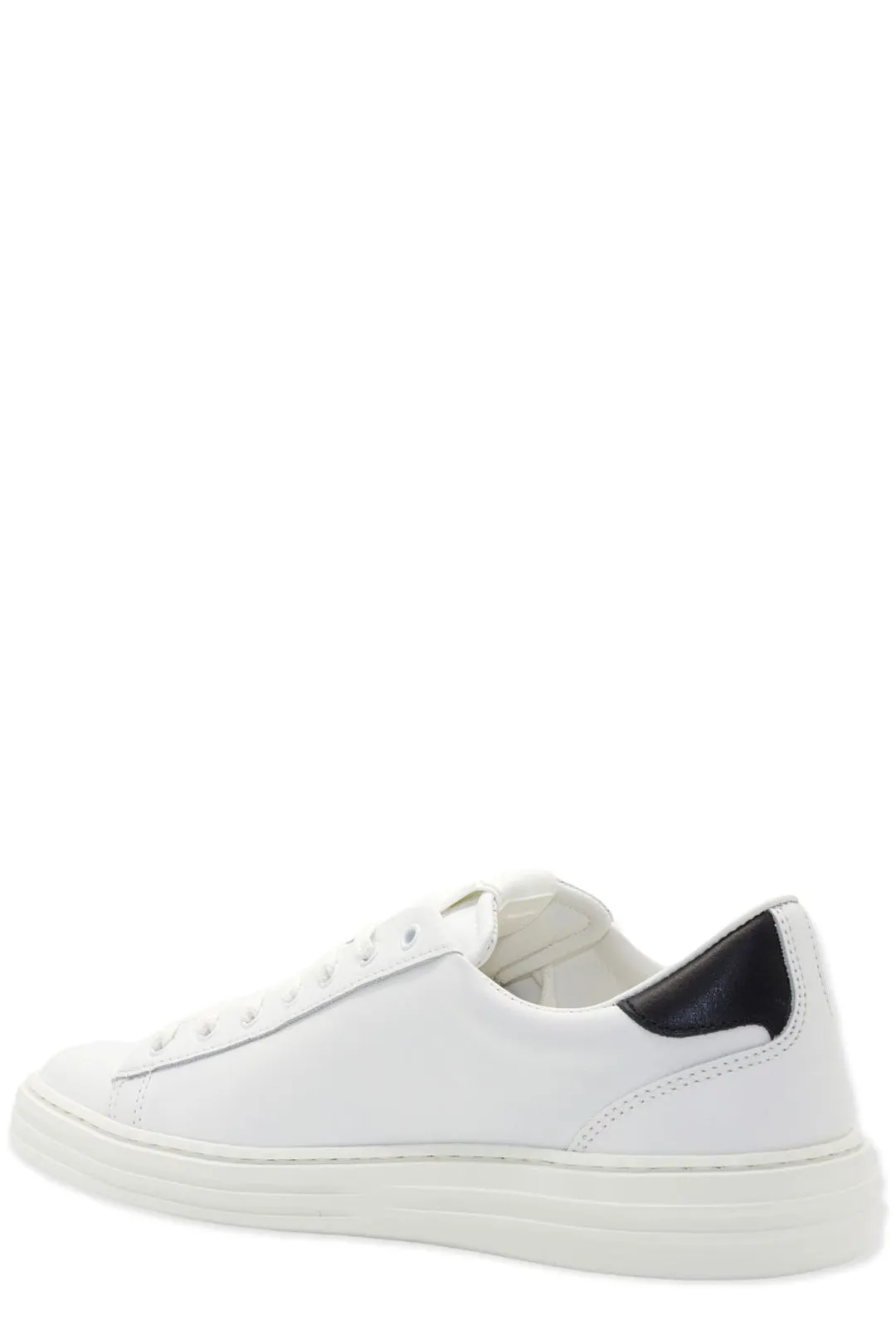MSGM Slogan Print Lace-Up Sneakers