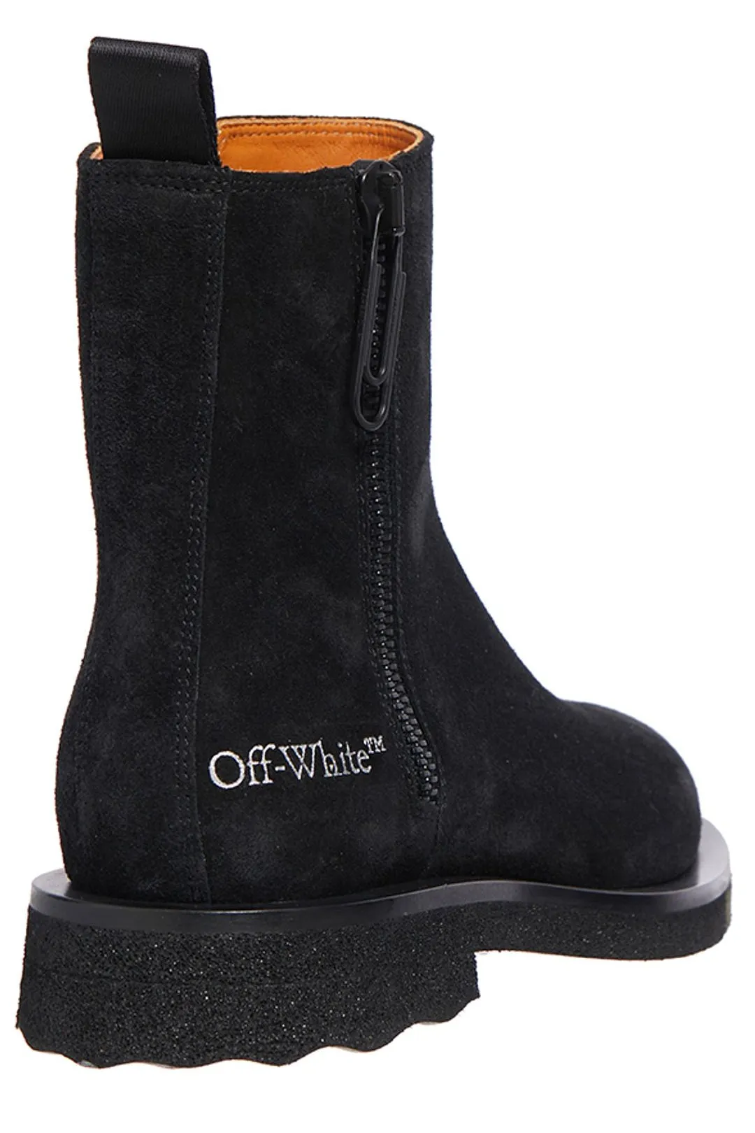 Off-White Logo Detailed Ankle Boots