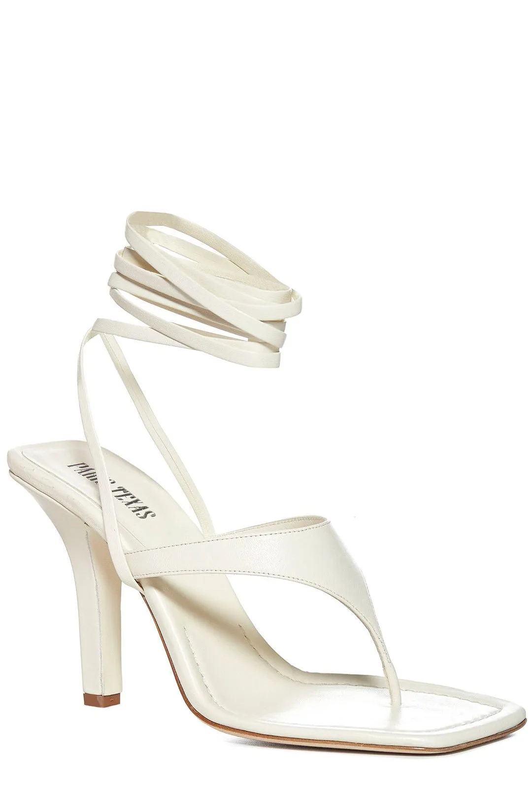 Paris Texas Ankle Strap Square-Toe Sandals