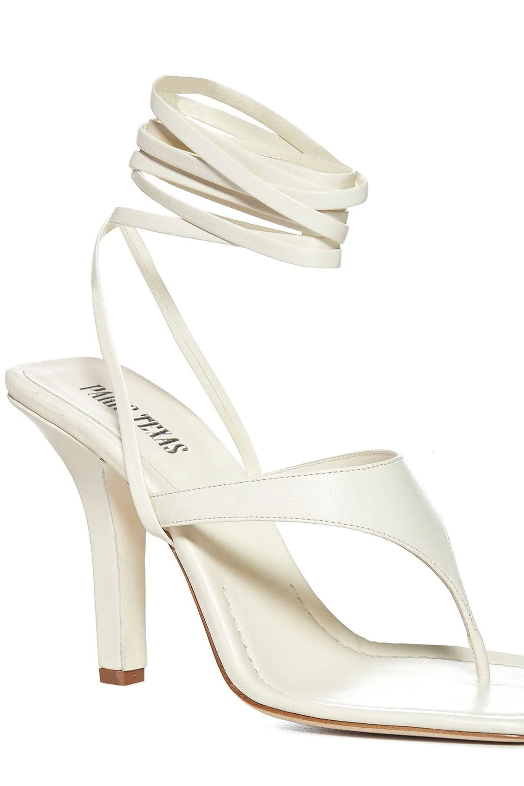 Paris Texas Ankle Strap Square-Toe Sandals