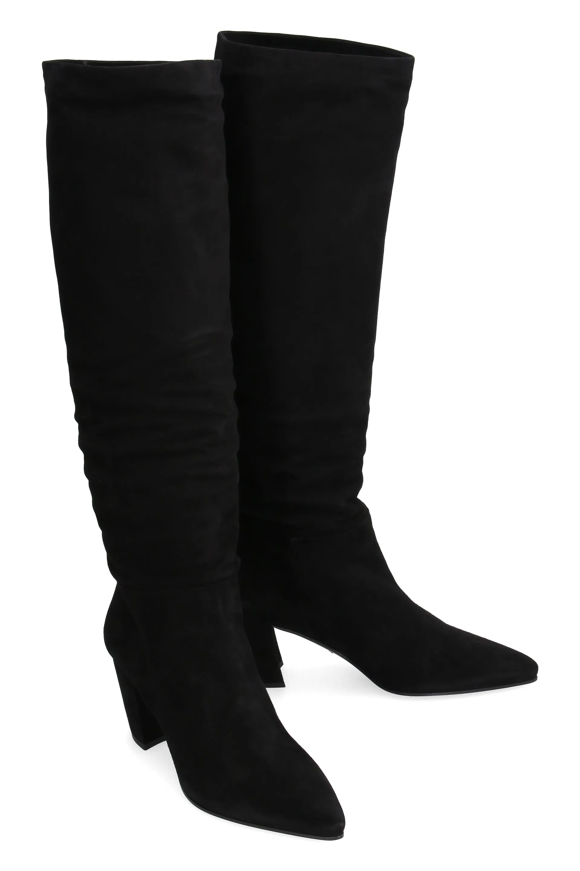 Prada Knee-High Pointed Toe Boots