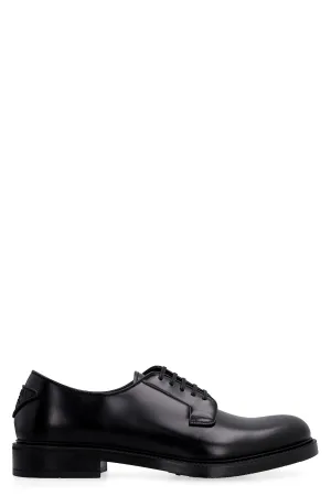 Prada Triangle Logo Lace-Up Shoes