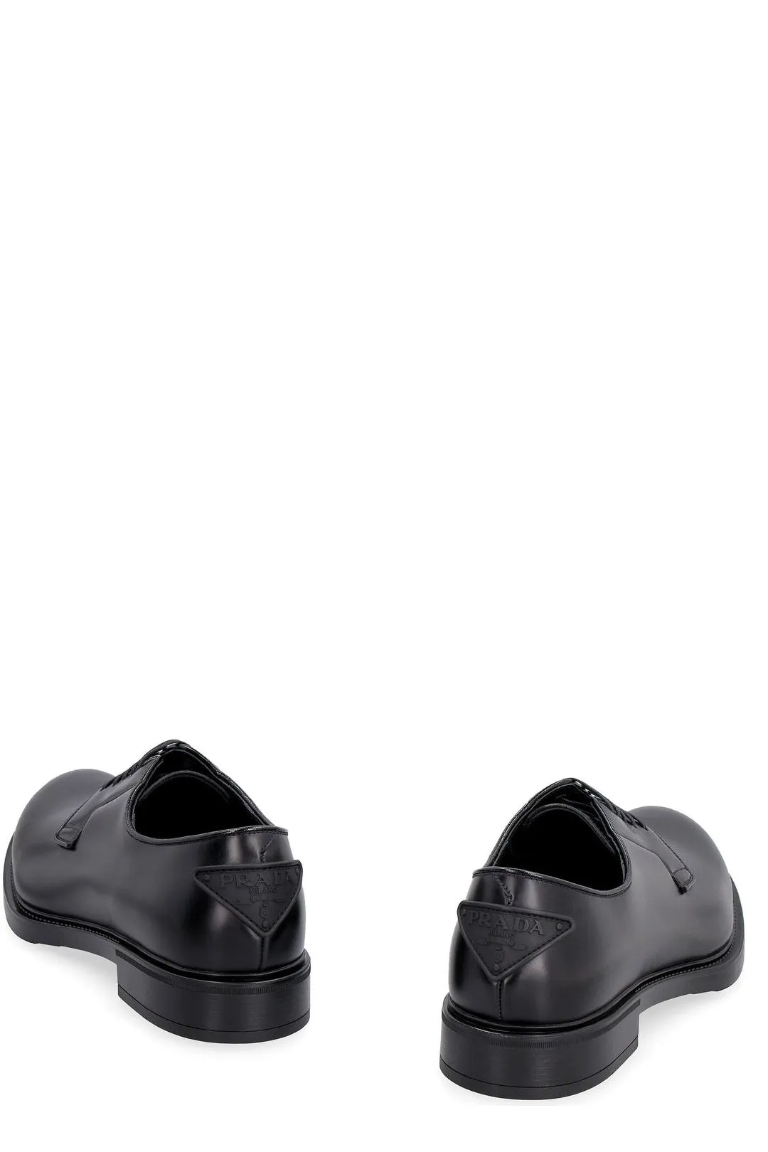 Prada Triangle Logo Lace-Up Shoes