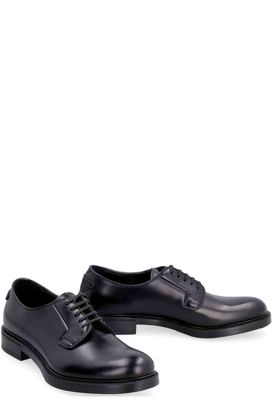 Prada Triangle Logo Lace-Up Shoes