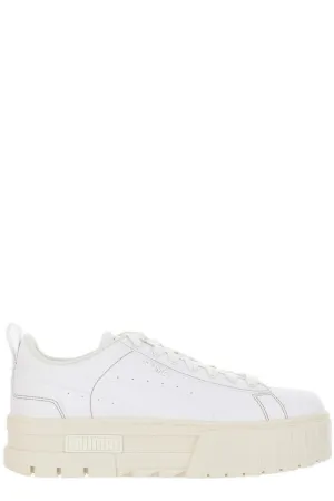 Puma Perforated Detailed Platform Lace-Up Sneakers