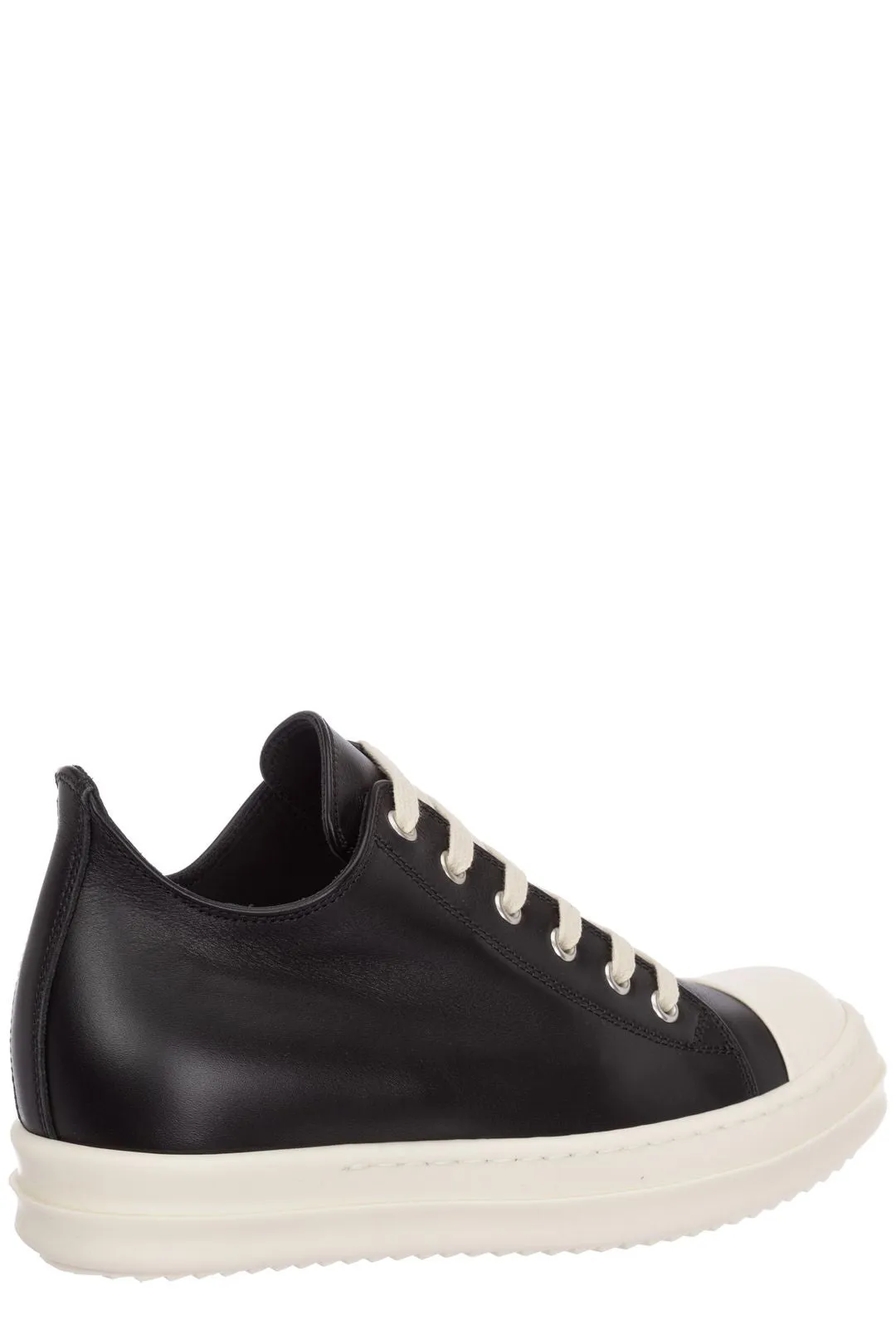 Rick Owens Round Toe Lace-Up Sneakers