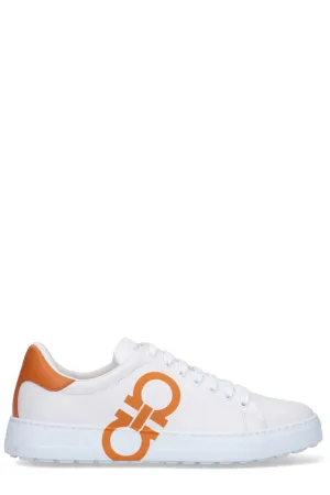 Salvatore Ferragamo Gancini Lace-Up Sneakers