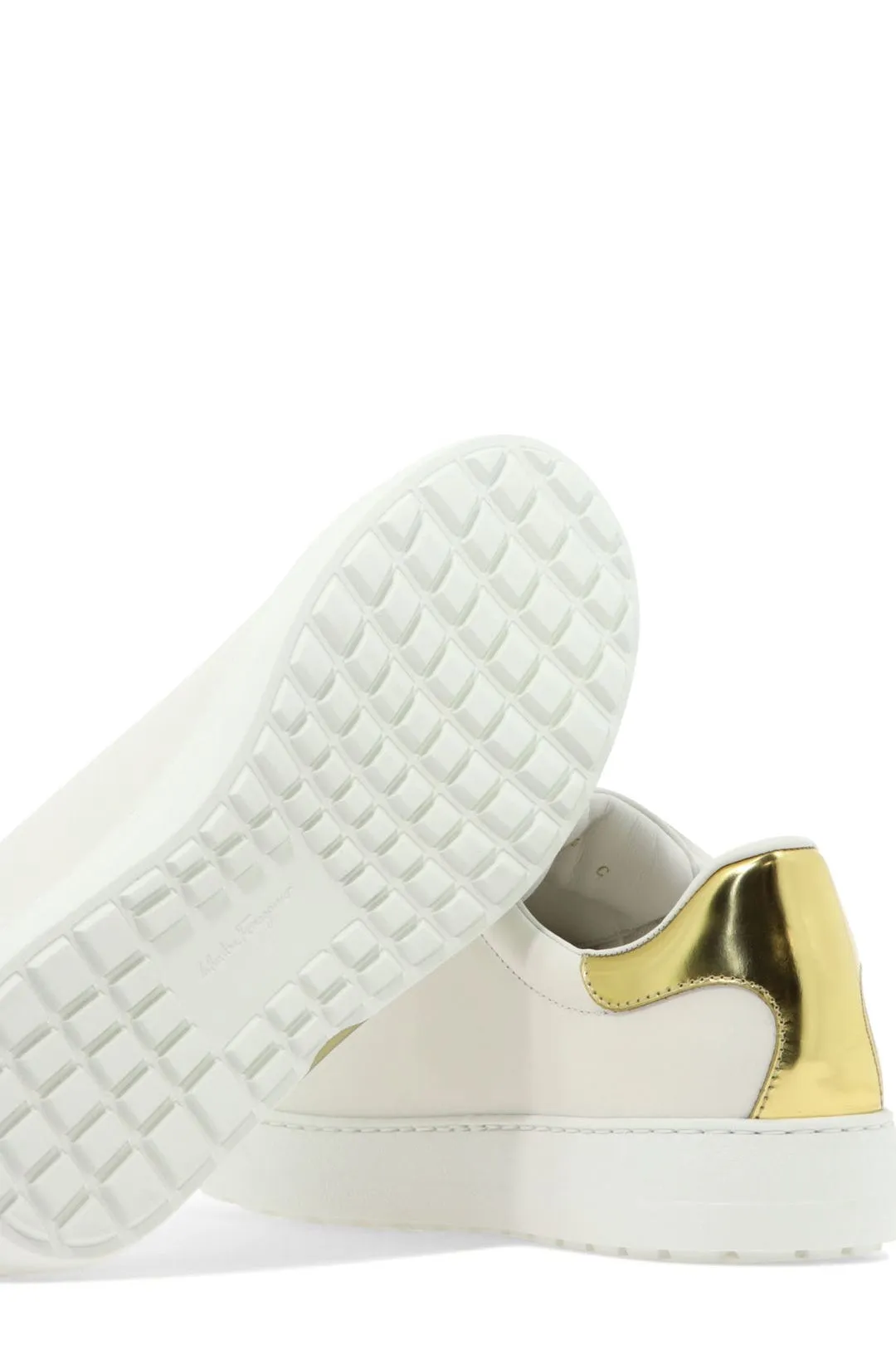 Salvatore Ferragamo Gancini-Printed Lace-Up Sneakers