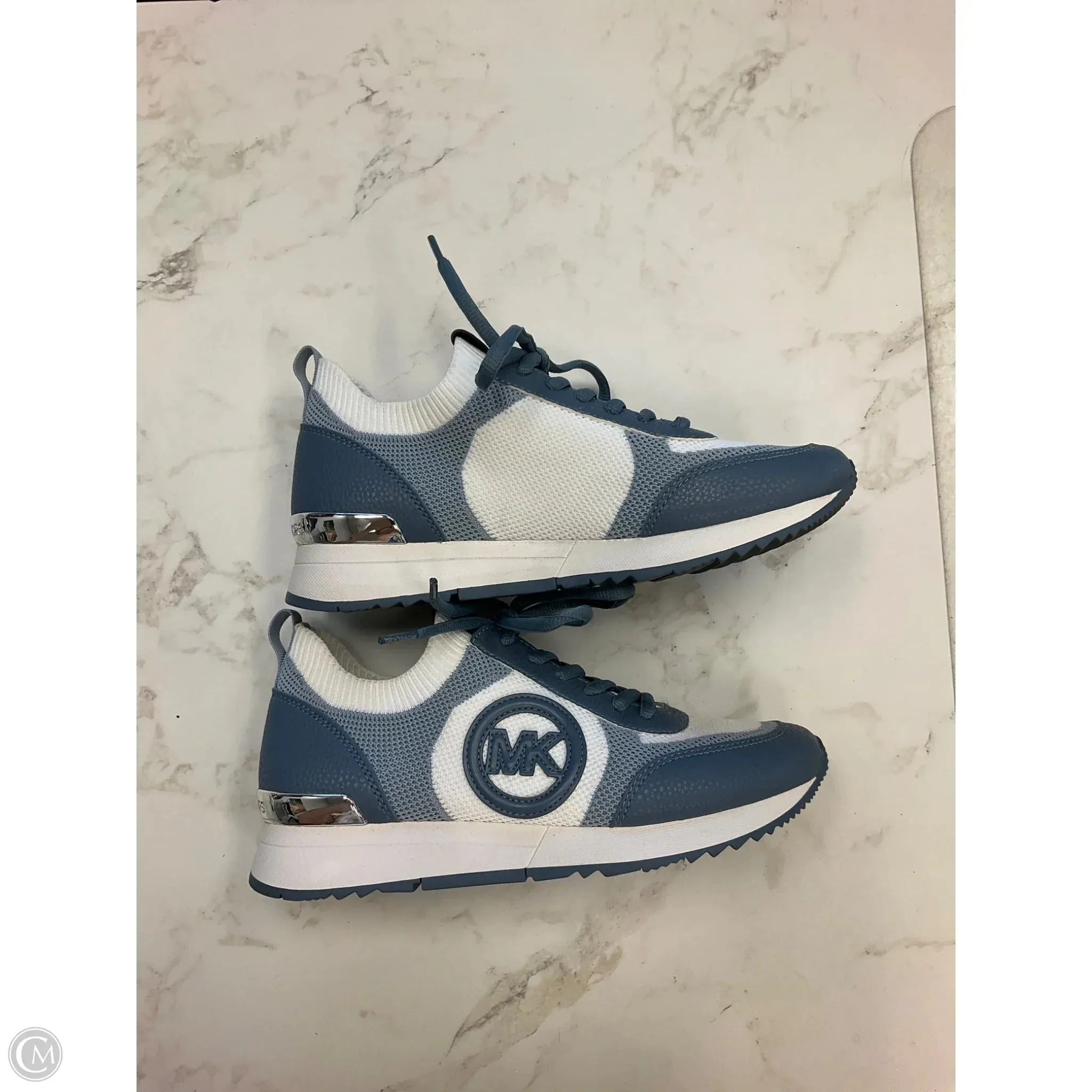 Shoes Designer By Michael Kors In Blue, Size: 7