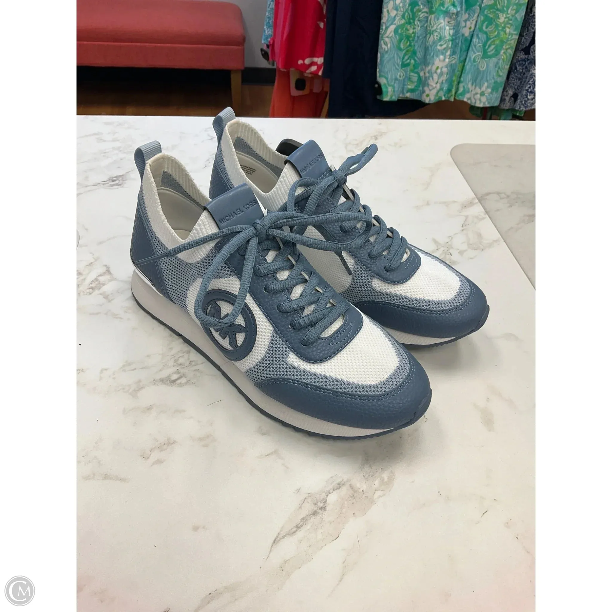 Shoes Designer By Michael Kors In Blue, Size: 7