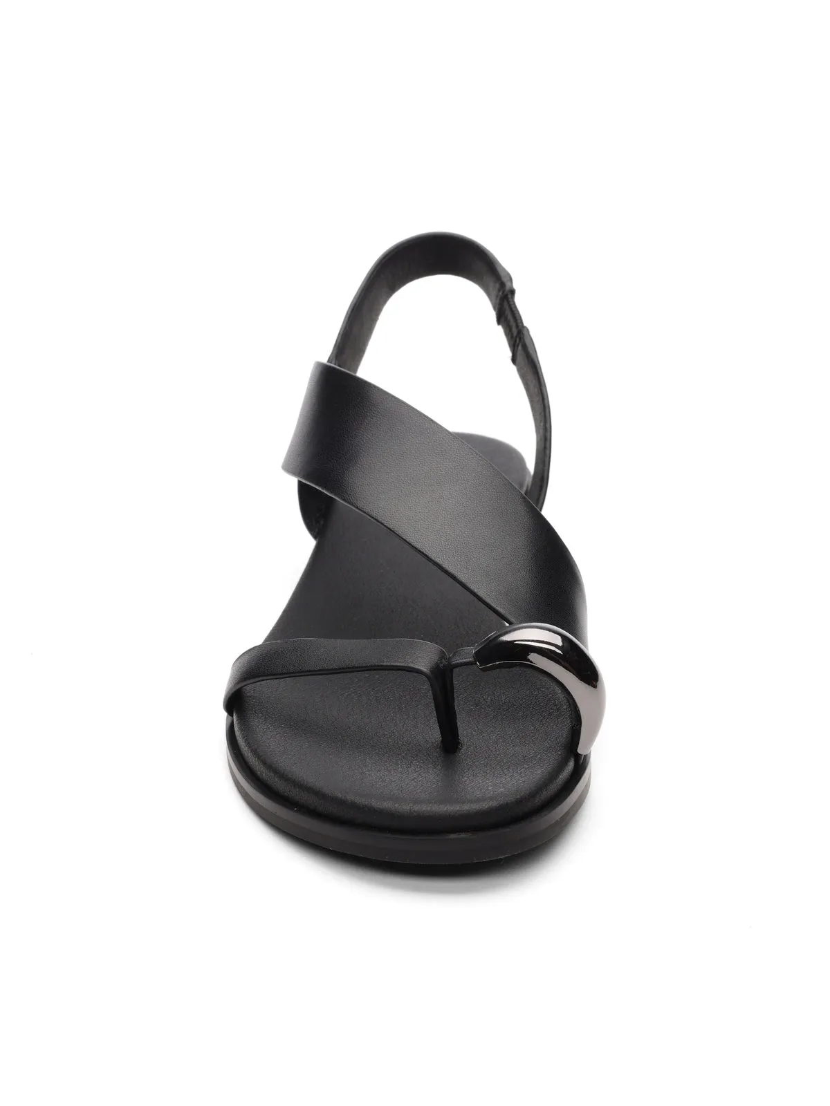 Suave Toe Ring Sandal Black
