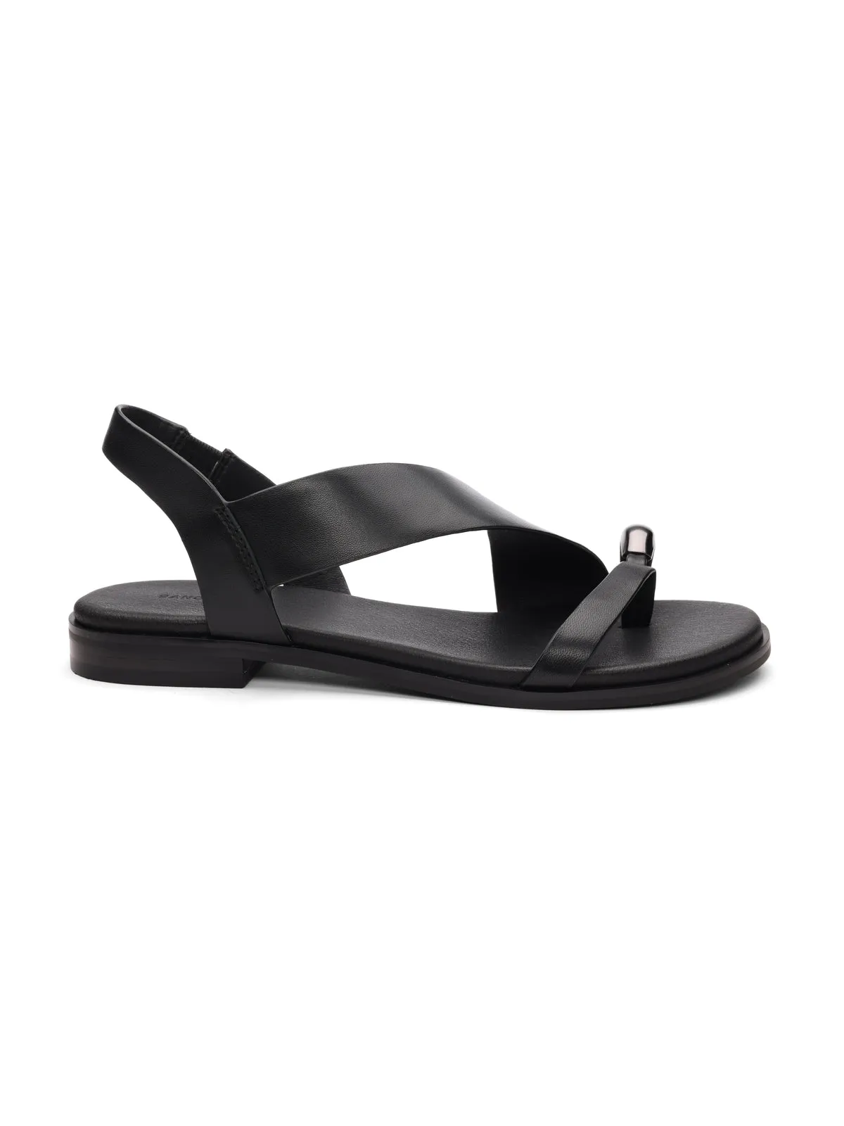 Suave Toe Ring Sandal Black
