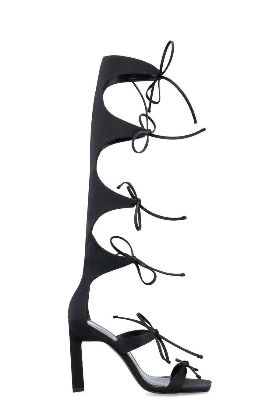 The Attico Lace-Up Heeled Sandals