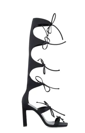 The Attico Lace-Up Heeled Sandals