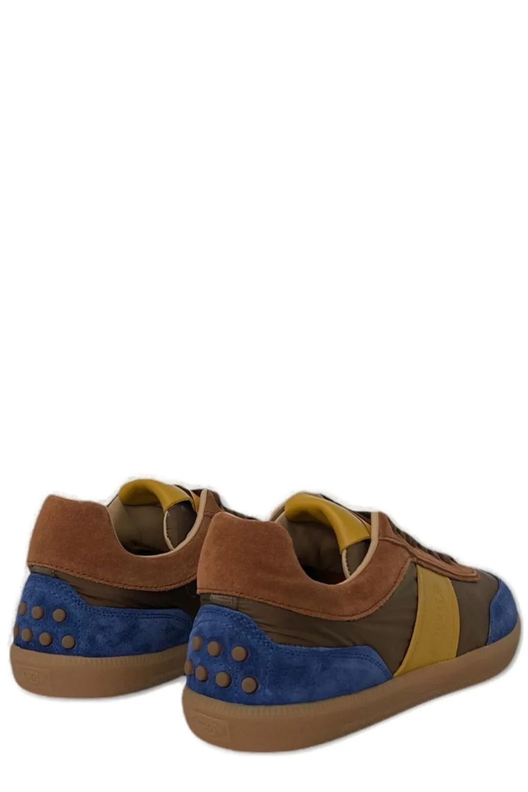 Tod's Colour Block Patchwork Lace-Up Sneakers