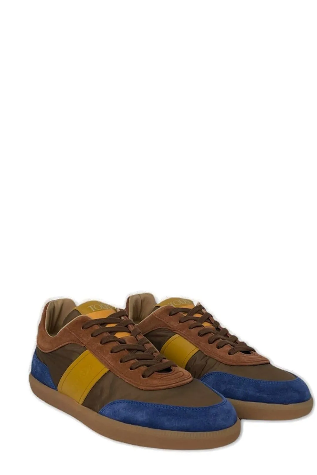 Tod's Colour Block Patchwork Lace-Up Sneakers