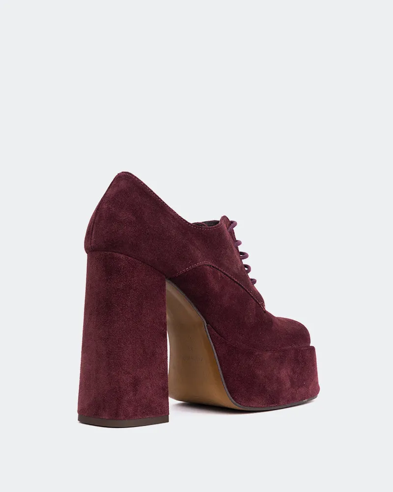 Ursuline Burgundy Suede