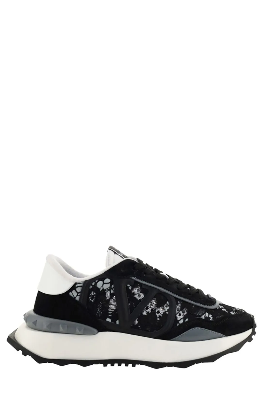 Valentino Garavani Rockstud Lace-Up Sneakers