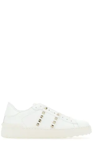 Valentino Garavani Rockstud Lace-Up Sneakers