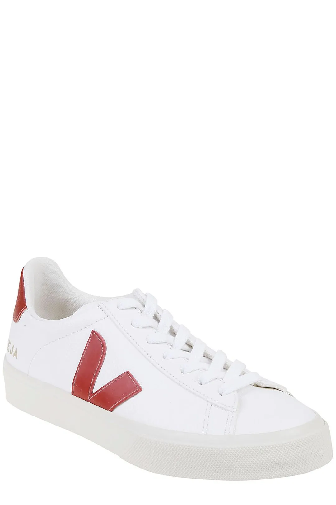 Veja Round Toe Lace-Up Sneakers