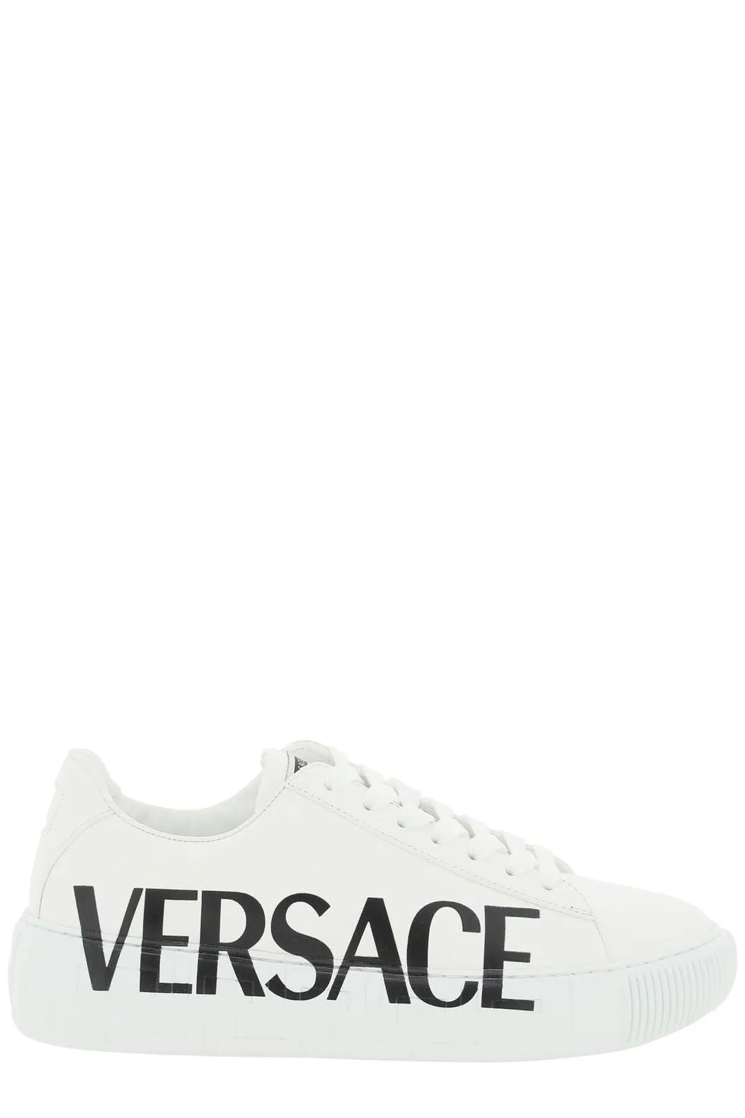 Versace Greca Printed Lace-Up Sneakers