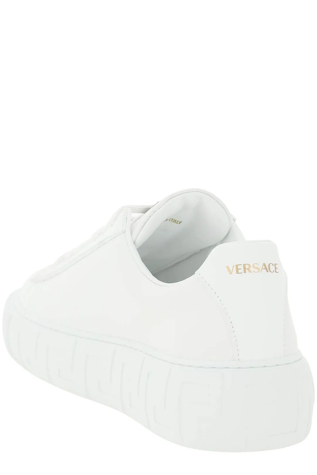 Versace Safety-Pin Lace Up Sneakers