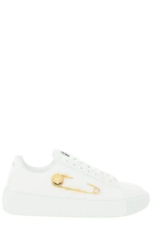 Versace Safety-Pin Lace Up Sneakers